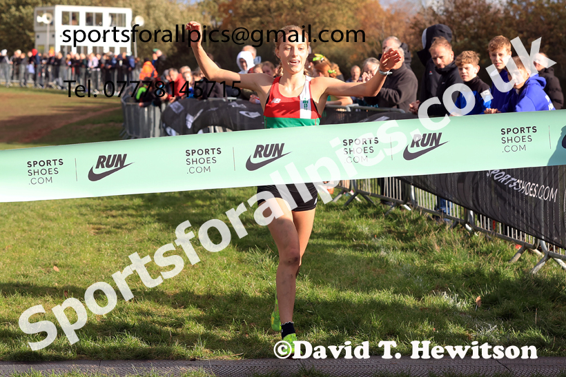 Womens Under-17s 2025 National Cross Country Relays, Berry Hill Park, Mansfield. Photo: David T. Hewitson/Sports for All Pics